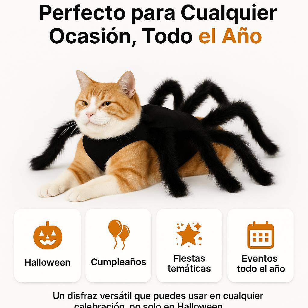 Disfraz de araña Halloween para Mascotas