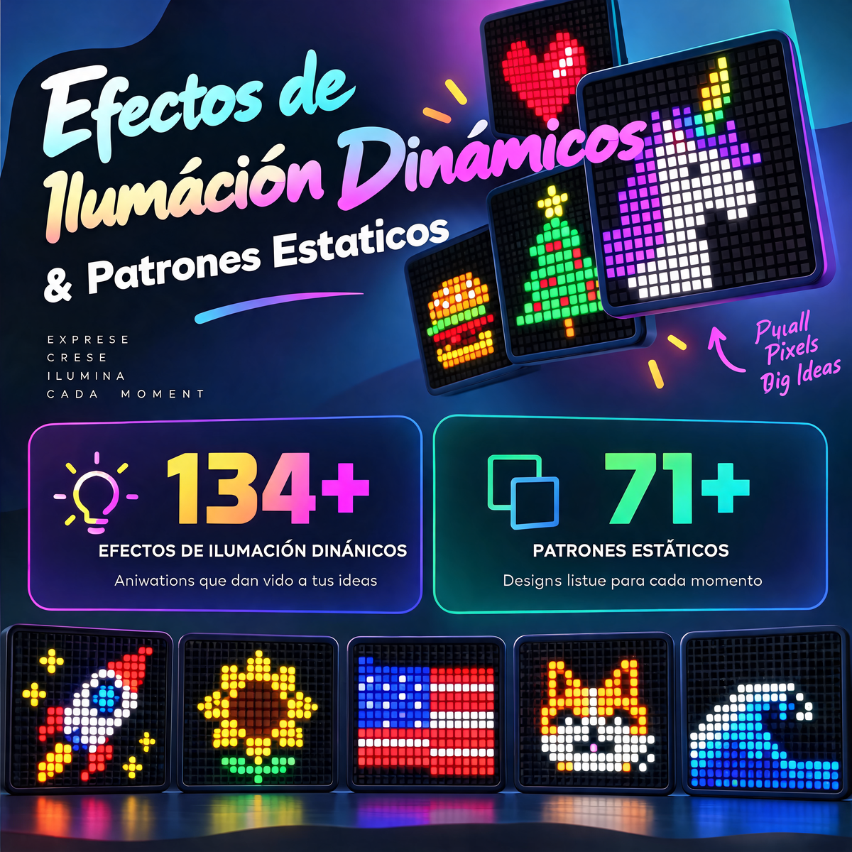 Cortina de Luces Navideñas Animadas